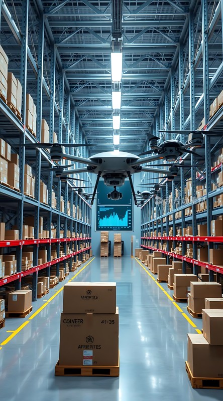 智能仓储中心无人机高效作业