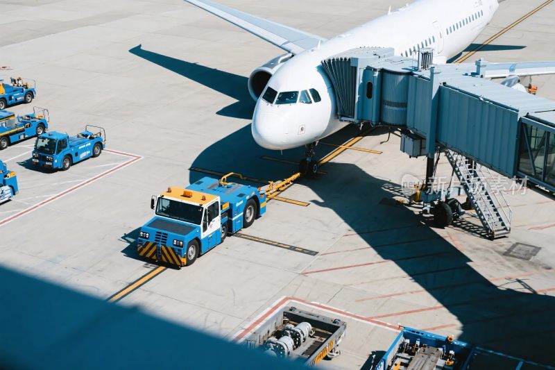 机场停机坪与飞机