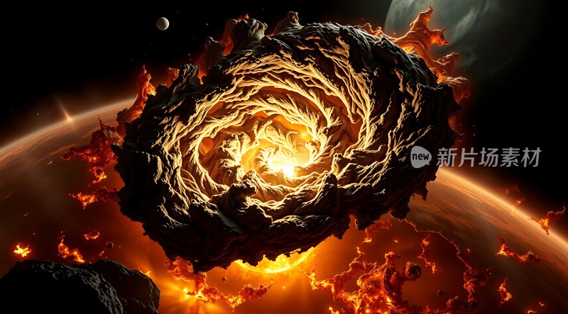 宇宙奇观火球漩涡