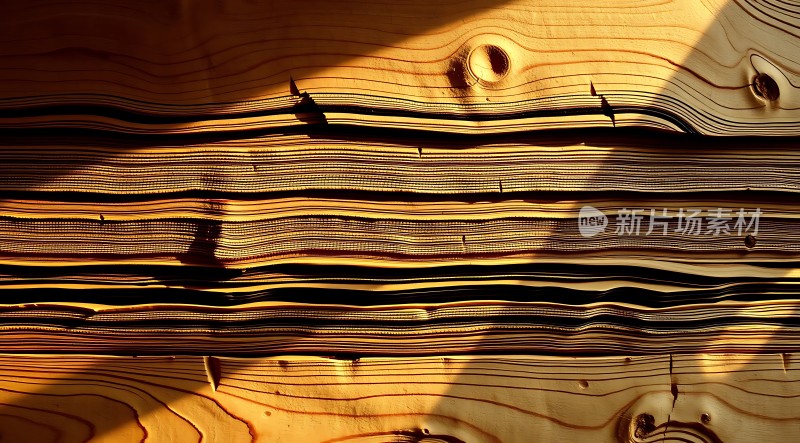 阳光下的木纹纹理