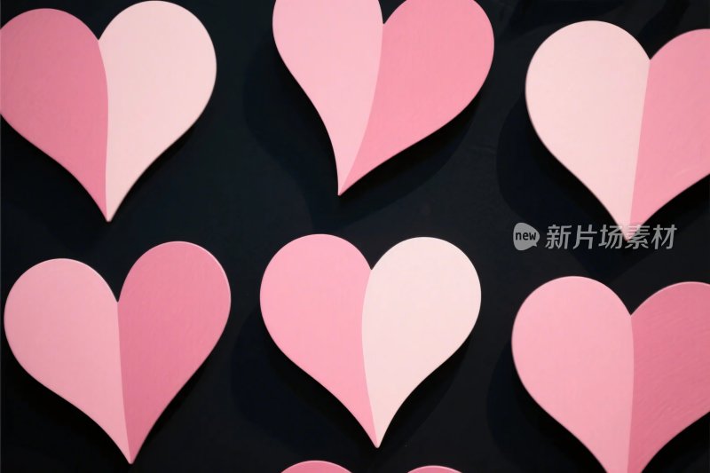 粉色爱心图案装饰