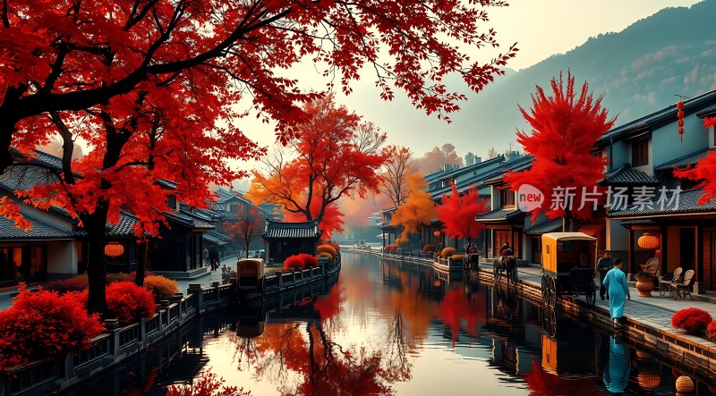 秋日古街水乡情