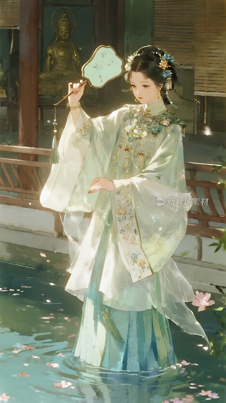 汉服佳人轻舞弄影