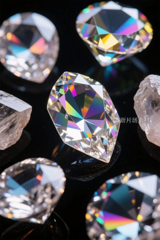 钻石宝石特写摄影