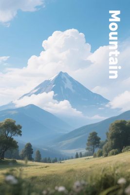 山水风景插画 山水风景插画