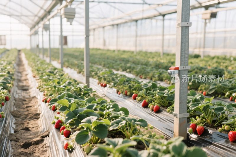 草莓种植温室场景