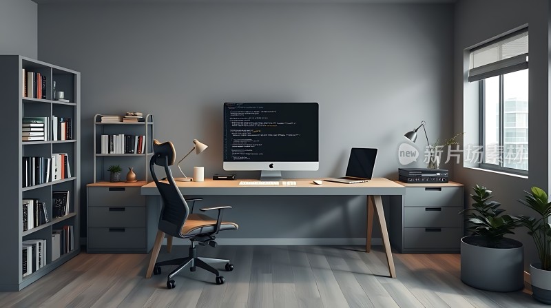 简约现代办公室整洁工作环境