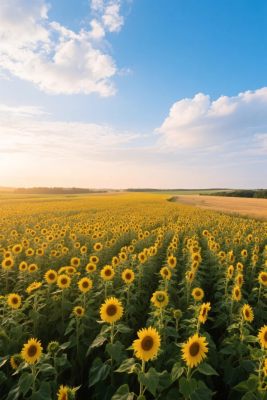 向日葵田园风景 向日葵田园风景