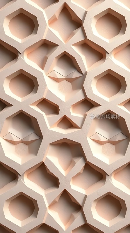 六边形镂空设计