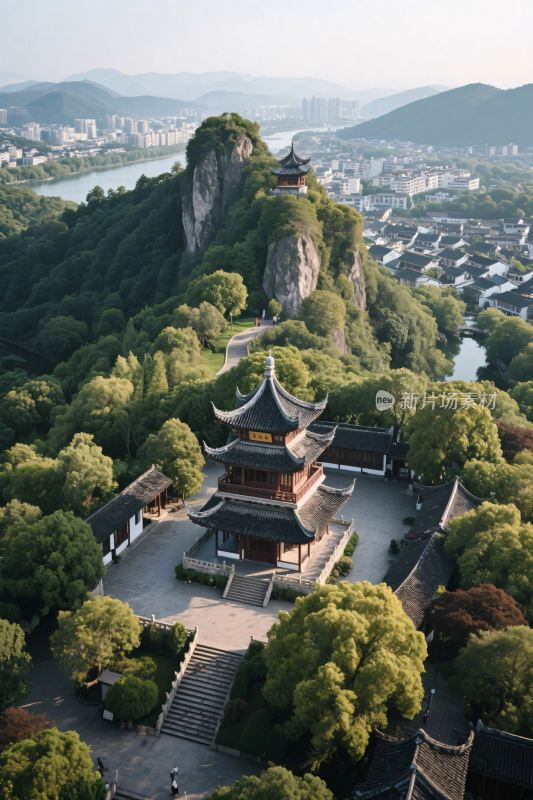 古建山水古建全景