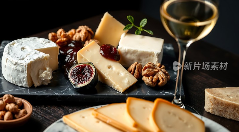 美酒奶酪拼盘享受生活的小确幸