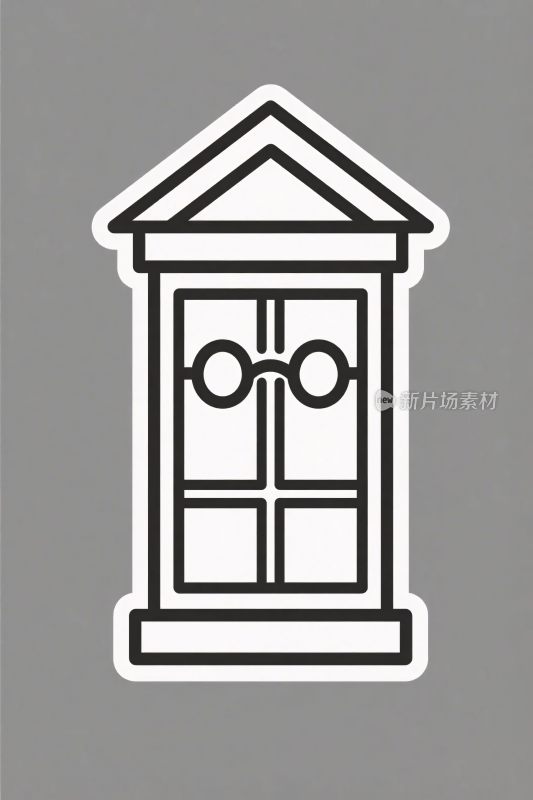 电话亭简笔图标