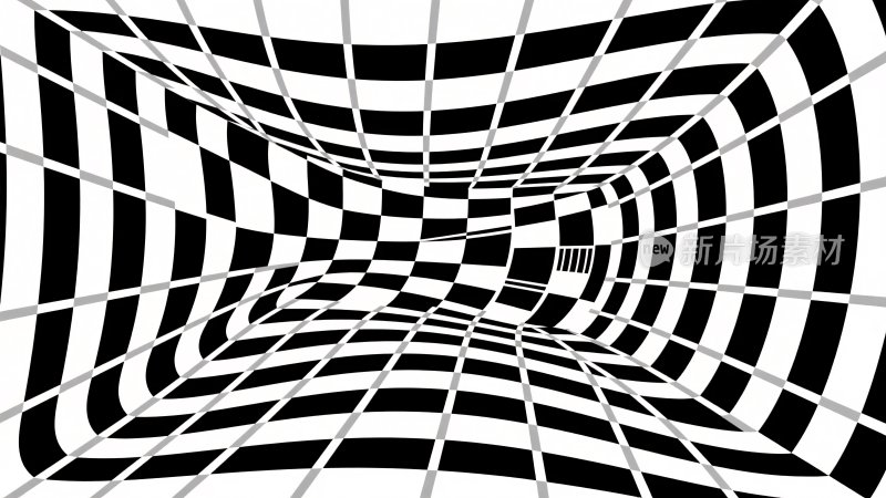 黑白条纹视觉错觉图案