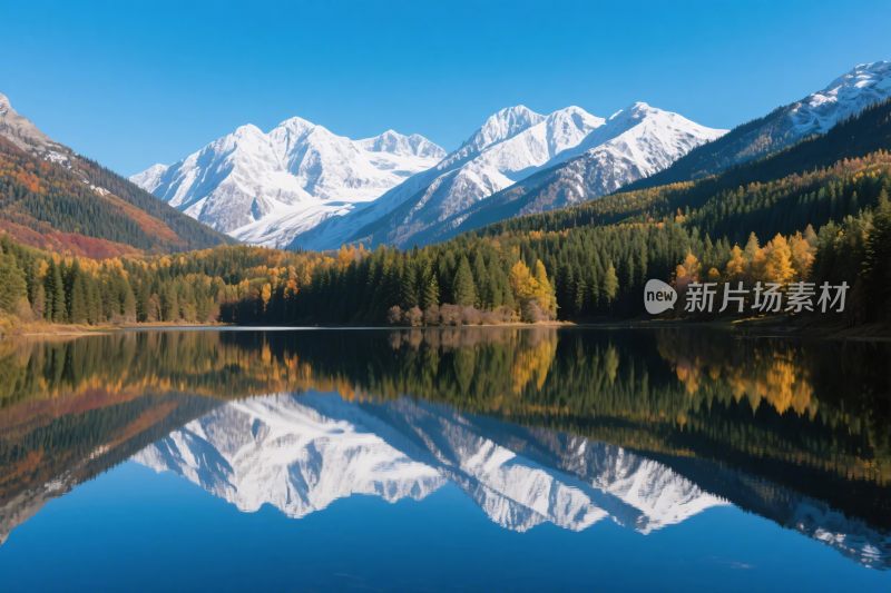 山水湖泊自然风光