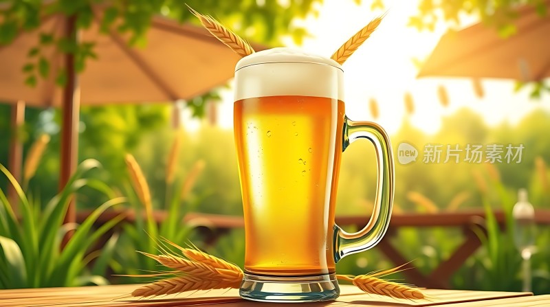 阳光下的啤酒时光