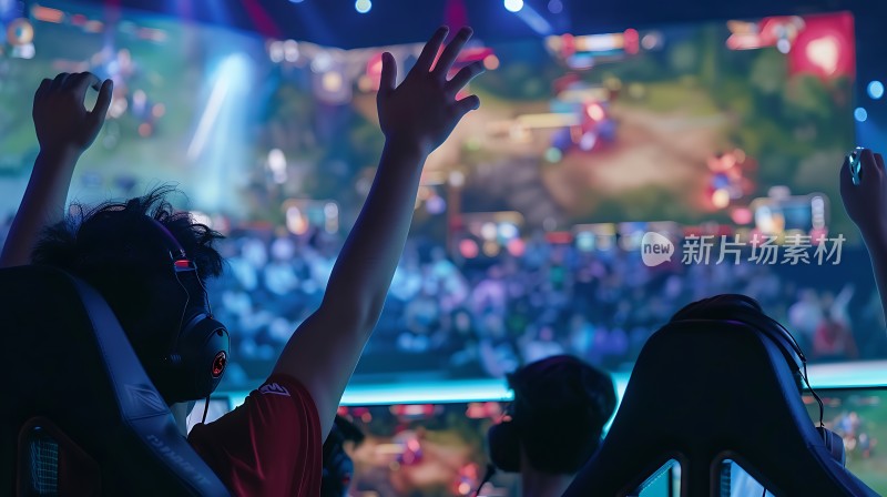 电竞比赛现场观众热情高涨 <|user|>