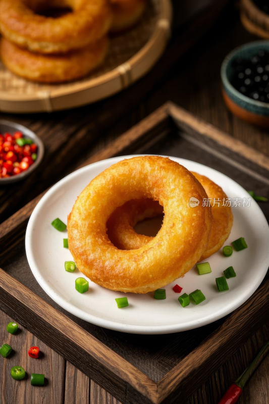 焦圈中国传统经典美食中式家常美味食物