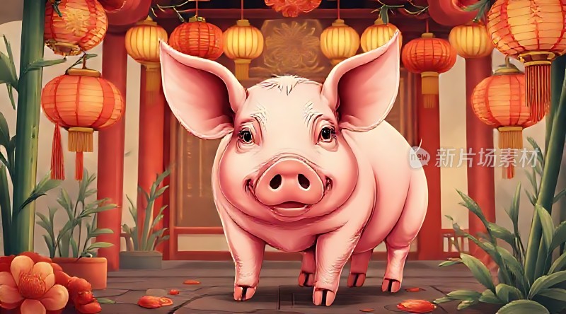 猪年大吉福满门