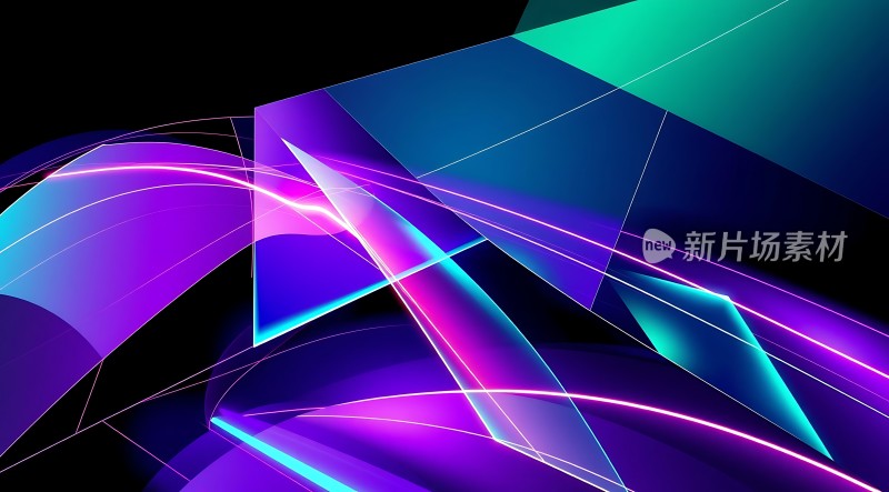 霓虹幻境光影交织的未来世界