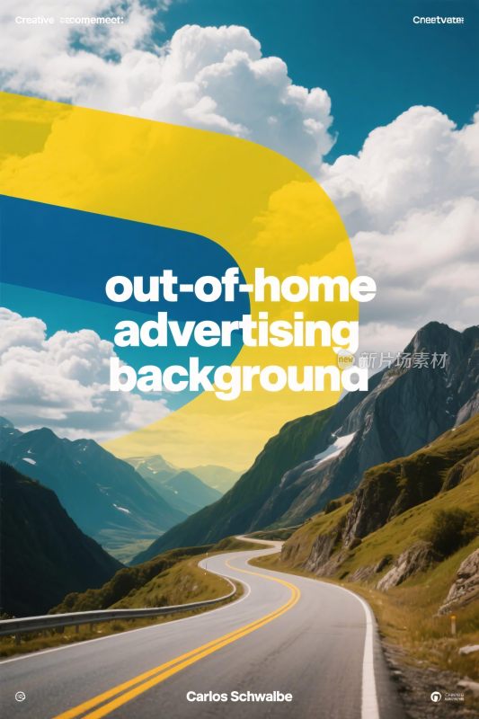 户外广告宣传背景