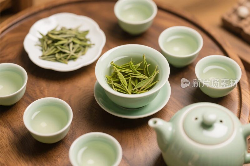 中式茶具静物摄影