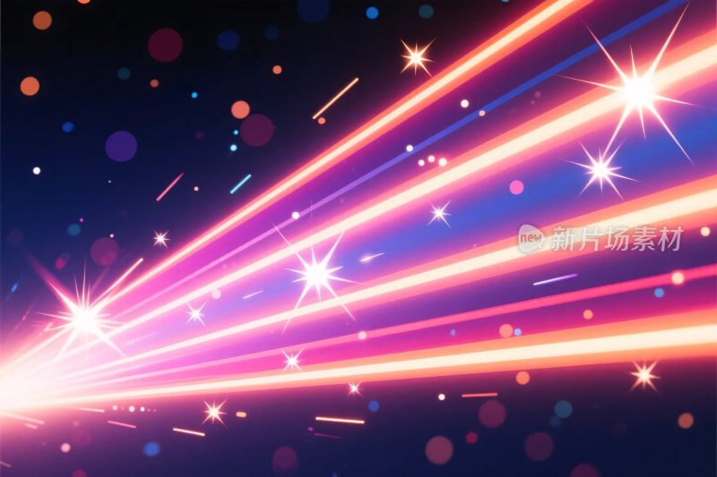 绚丽光效动态插画