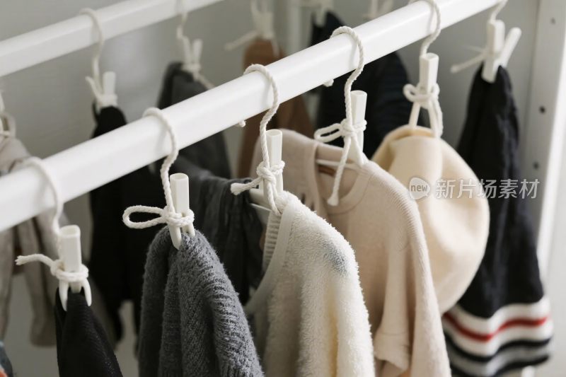 衣架衣物展示