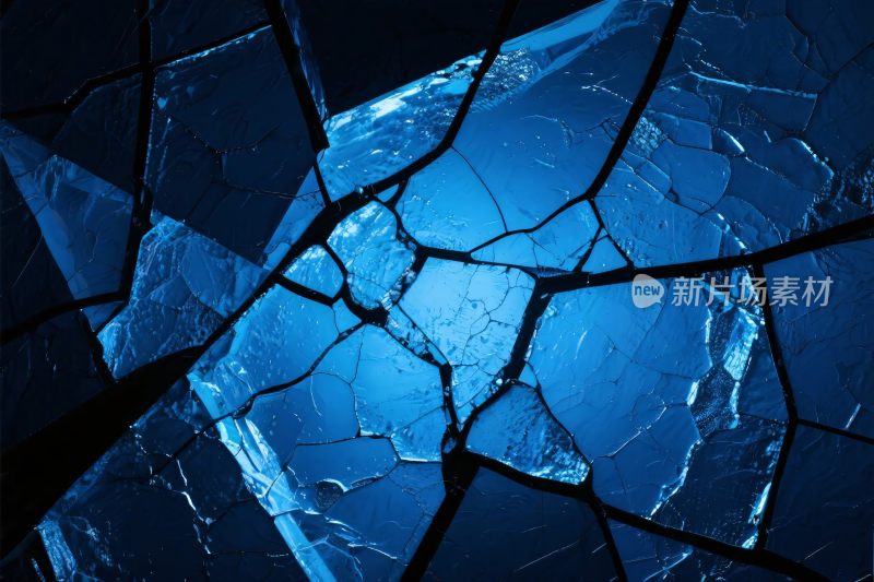 破碎玻璃光影效果