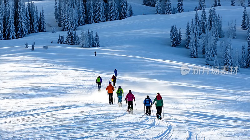 雪地徒步旅行者
