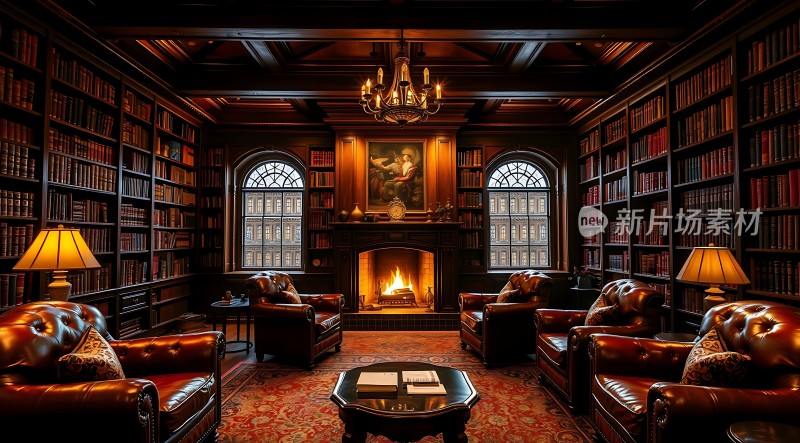 古董书房里的温暖与书香