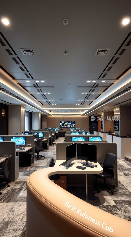 现代化办公空间整洁明亮的工作环境