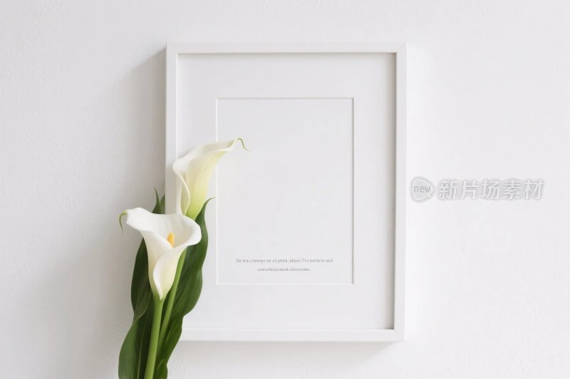 简约花艺相框装饰图