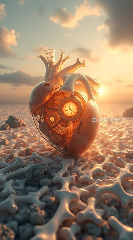 机械之心与自然景观的结合