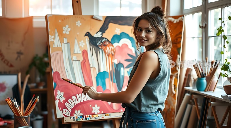 艺术创作中的美丽瞬间