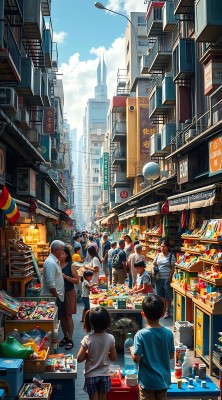 繁华街头市集热闹非凡人间烟火气尽显 繁华街头市集热闹非凡人间烟火气尽显