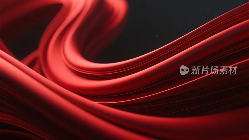 红色丝绸纹理抽象图