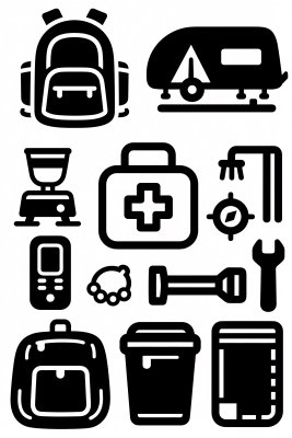 户外相关图标集合