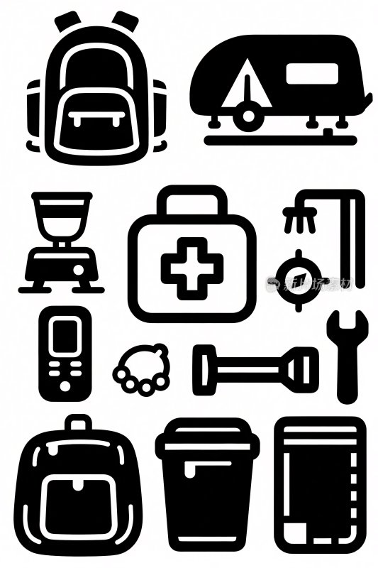 户外相关图标集合