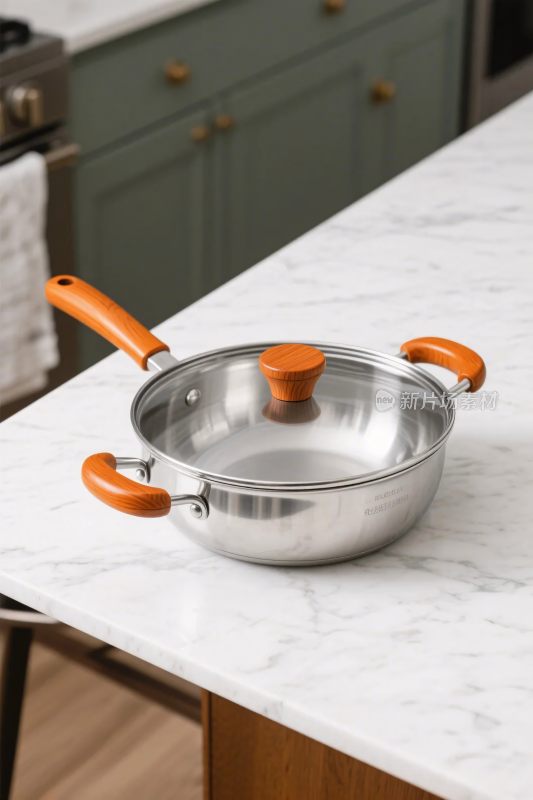 厨房不锈钢锅具展示