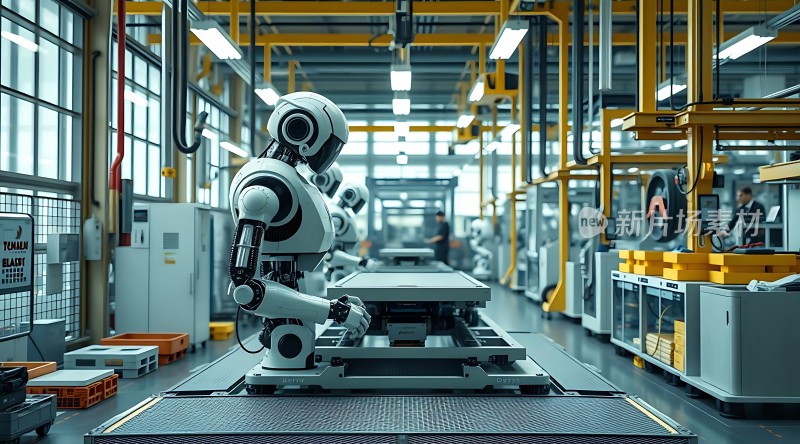 智能机器人操作生产线