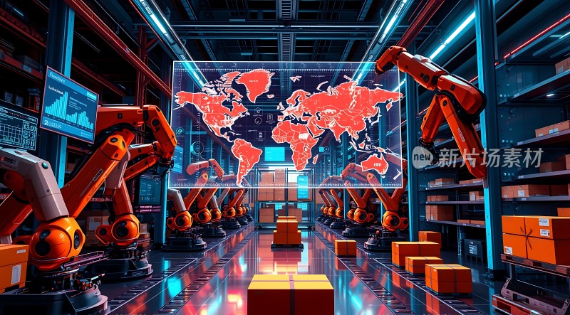 智能仓储机器人协作搬运货物