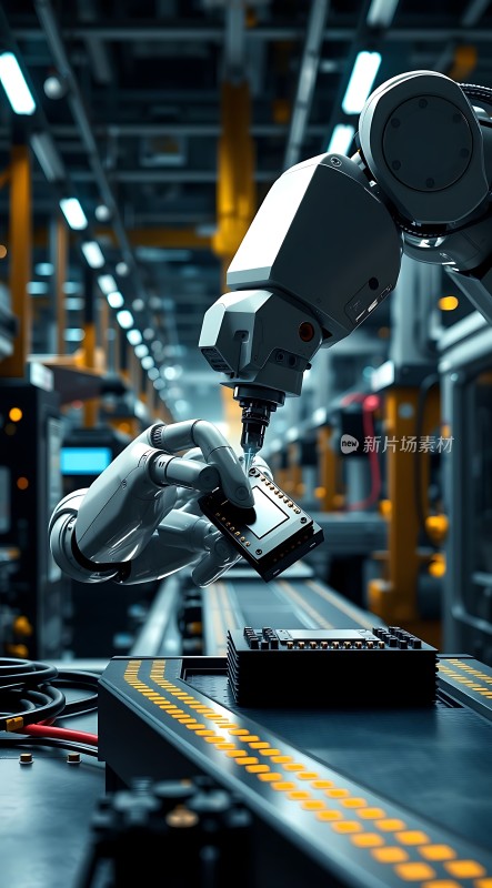工业机器人精准操作芯片生产流程