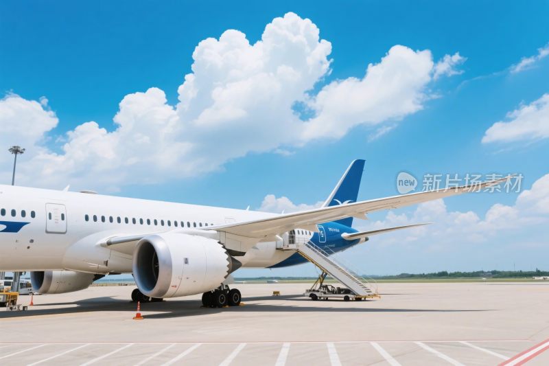 机场停放的大型客机