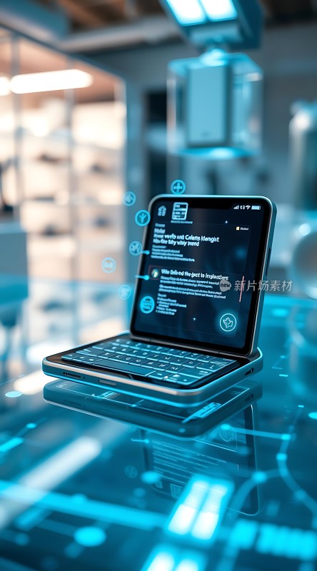 未来科技感笔记本电脑