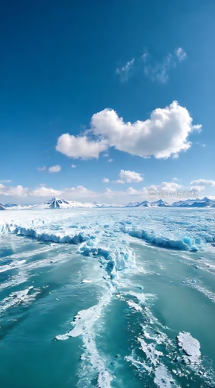 冰封雪原碧波荡漾