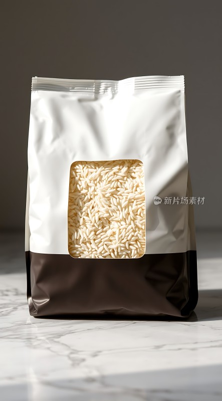 白黑包装米粒展示
