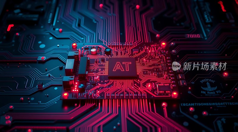 新片场素材科技感芯片设计