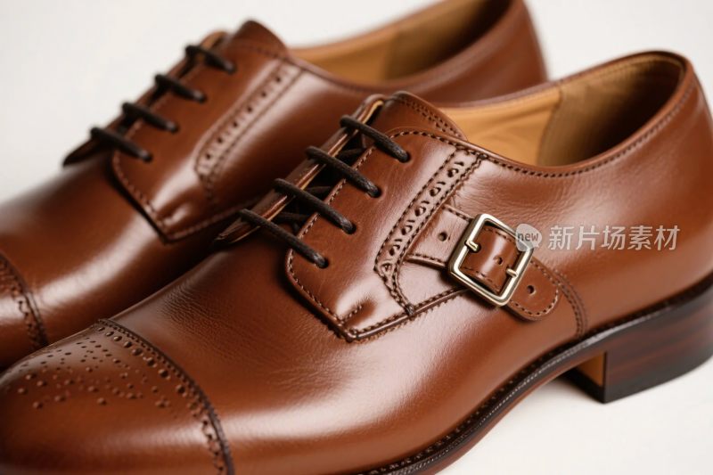 棕色男士皮鞋展示