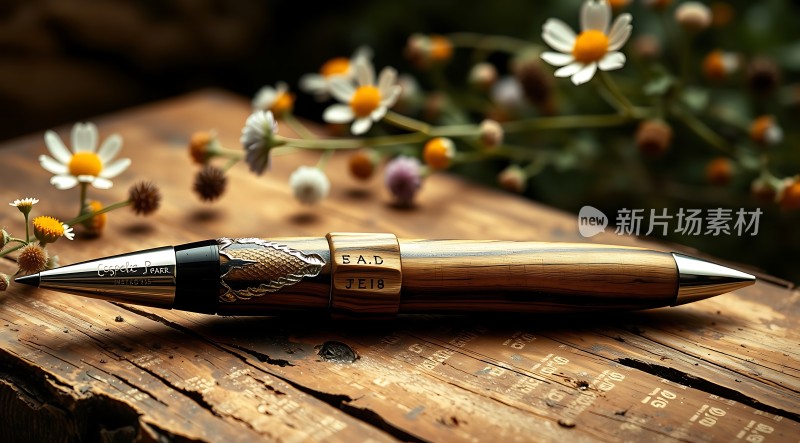 新片场素材 精美钢笔