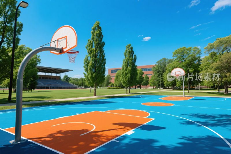 户外篮球运动场地